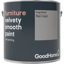 GoodHome Long Island Flat Matt Furniture Paint, 2L 7 GoodHome Long Island Flat Matt Furniture Paint, 2L -Garden - Landscaping Store goodhome long island flat matt furniture paint 2l3663602578574 08c bq