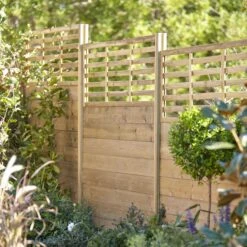 GoodHome Neva Pin Timber Trellis Panel (W)179cm X (H)52cm -Garden - Landscaping Store goodhome neva pin timber trellis panel w 179cm x h 52cm3663602942979 02bq