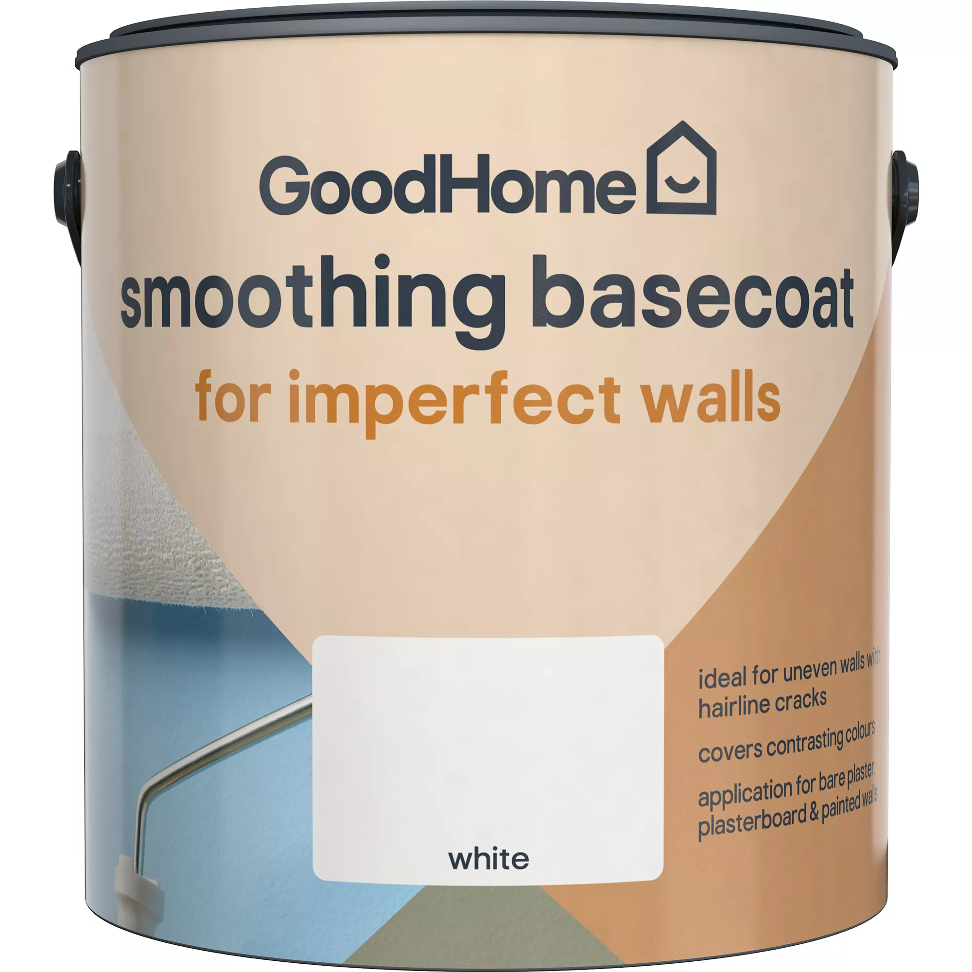 GoodHome Problem Walls White Basecoat, 2.5L 3 GoodHome Problem Walls White Basecoat, 2.5L