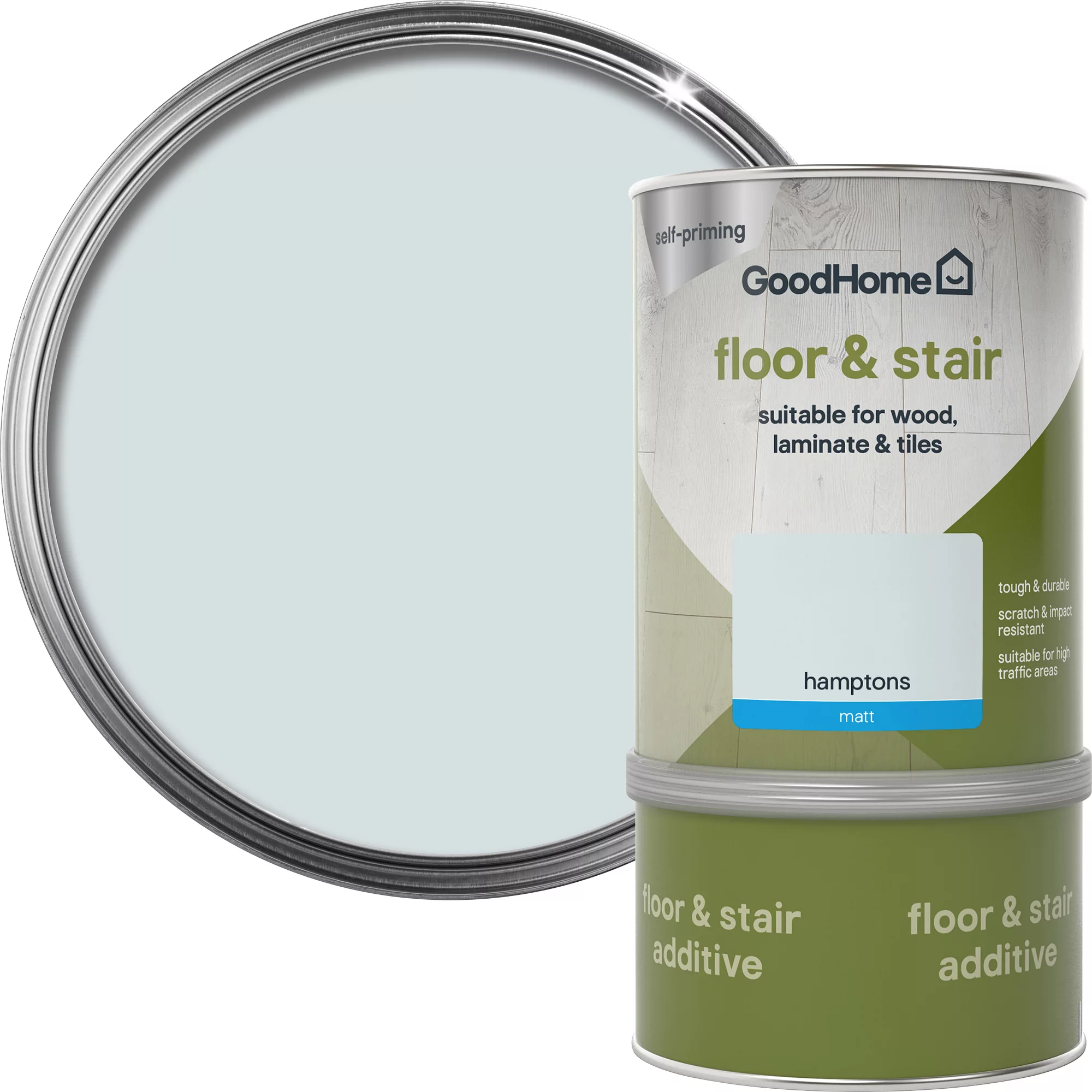 GoodHome Renovation Hamptons Matt Floor & Stair Paint, 750ml 3 GoodHome Renovation Hamptons Matt Floor & Stair Paint, 750ml
