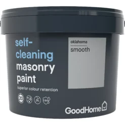 GoodHome Self-cleaning Oklahoma Smooth Matt Masonry Paint, 10L -Garden - Landscaping Store goodhome self cleaning oklahoma smooth matt masonry paint 10l3663602522133 08c bq