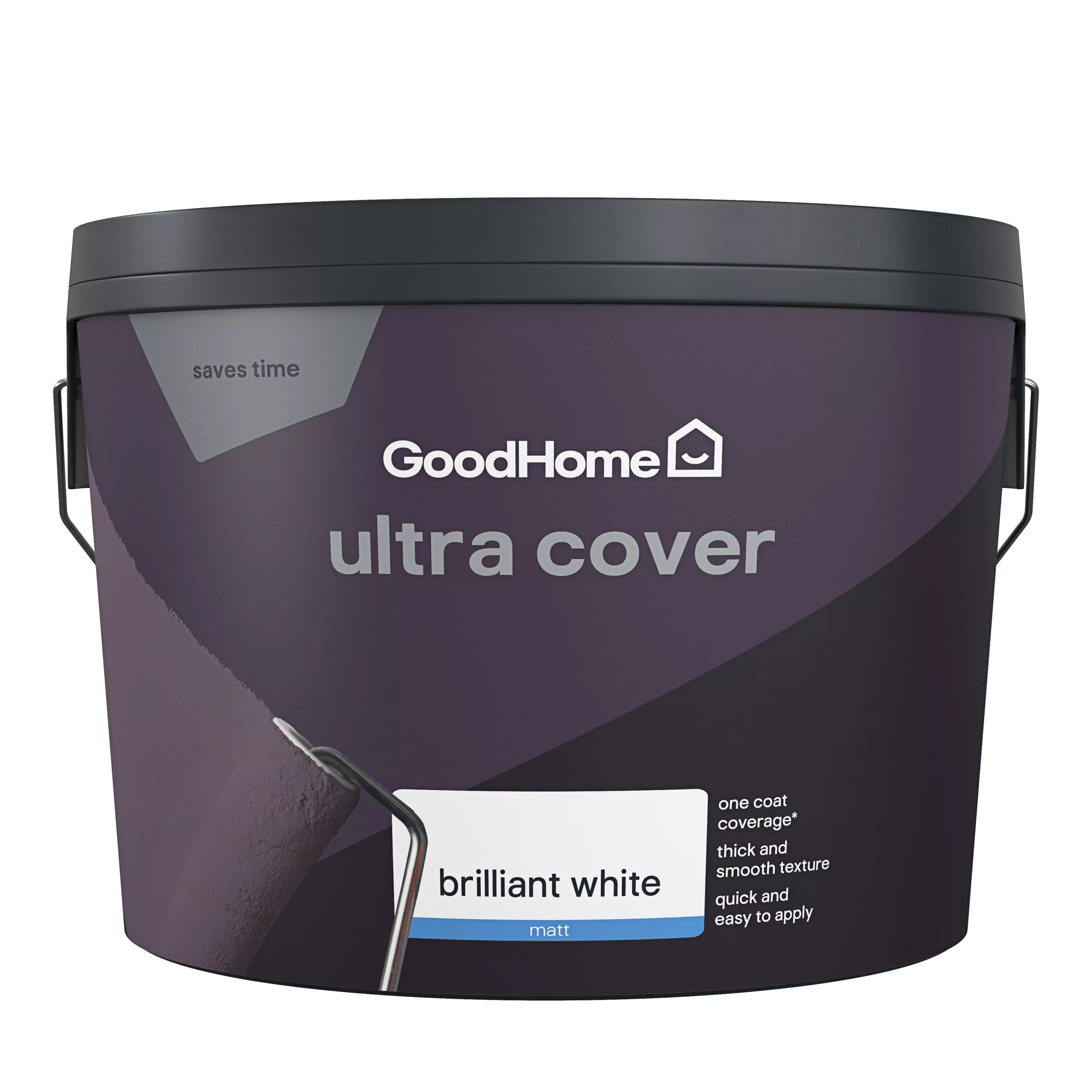 GoodHome Ultra Cover White Matt Emulsion Paint, 10L 4 GoodHome Ultra Cover White Matt Emulsion Paint, 10L - Image 2