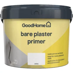 GoodHome Walls & Ceilings White Wall & Ceiling Primer & Undercoat, 10L