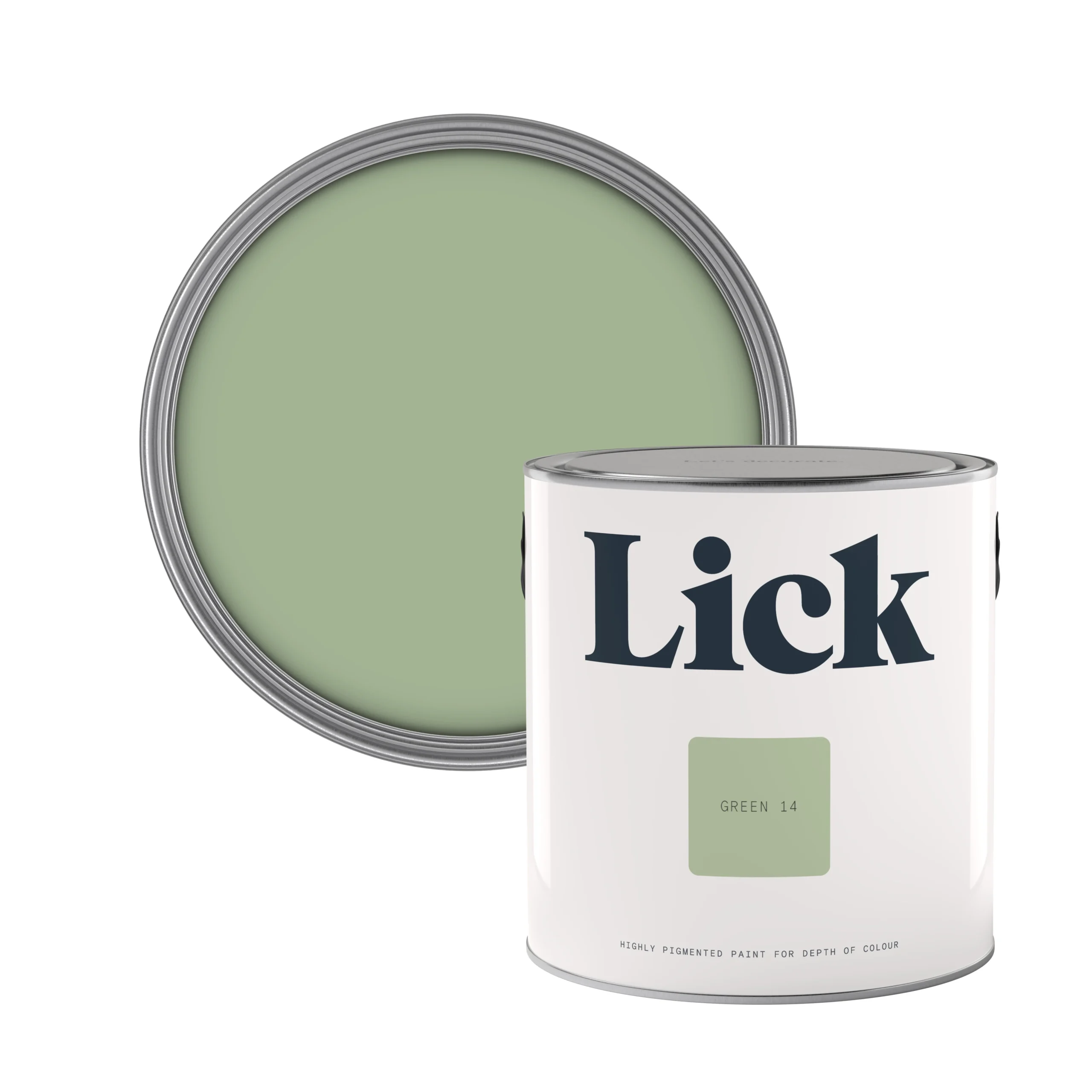 Lick Green 14 Matt Emulsion Paint, 2.5L 3 Lick Green 14 Matt Emulsion Paint, 2.5L