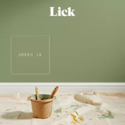 Lick Green 18 Matt Emulsion Paint, 2.5L -Garden - Landscaping Store lick green 18 matt emulsion paint 2 5l5060932641721 06i bq