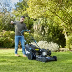 Mac Allister MLMP550SP46-M&S 140cc Petrol Rotary Lawnmower -Garden - Landscaping Store mac allister mlmp550sp46 m s 140cc petrol rotary lawnmower5059340124506 01i