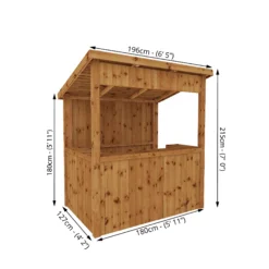 Mercia 6x4 Pent Tongue & Groove Garden Bar -Garden - Landscaping Store mercia 6x4 pent tongue groove garden bar5029442002538 01t BQ