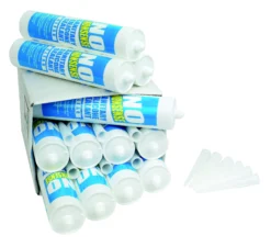 No Nonsense Silicone Clear Silicone-based Bathroom & Kitchen Sanitary Sealant, 310ml, Pack Of 12 -Garden - Landscaping Store no nonsense silicone clear silicone based bathroom kitchen sanitary sealant 310ml pack of 1201052718 21c