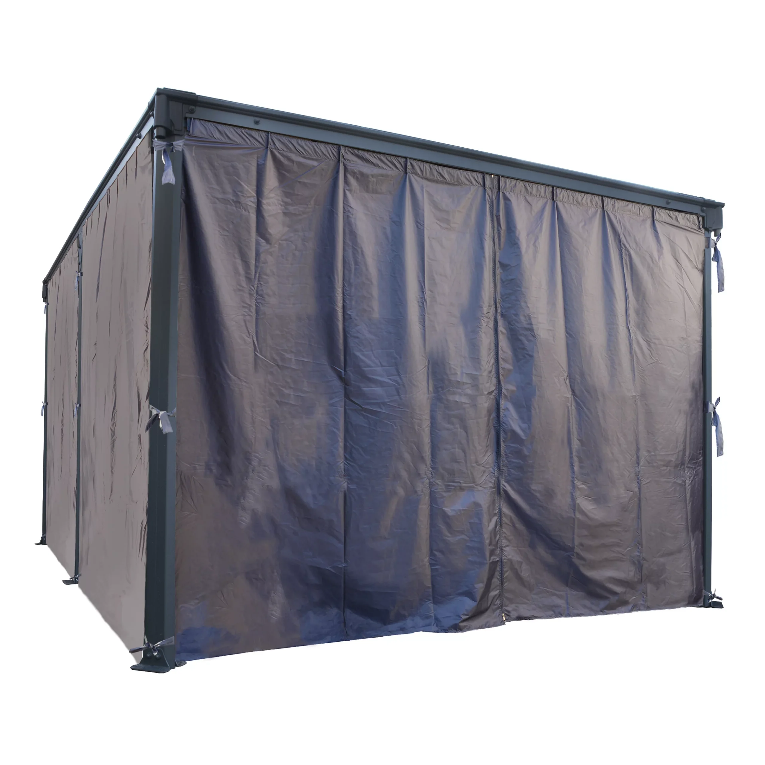 Palram 4/5K Grey Polyester (PES) Gazebo Curtain, Pack Of 4 (L)2170mm (W)4650mm 5 Palram 4/5K Grey Polyester (PES) Gazebo Curtain, Pack Of 4 (L)2170mm (W)4650mm - Image 3