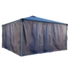 Palram - Canopia 4K Series Grey Polyester (PES) Gazebo Curtain, Pack Of 4 (L)2170mm (W)4360mm -Garden - Landscaping Store palram canopia 4k series grey polyester pes gazebo curtain pack of 4 l 2170mm w 4360mm7290108133936 01c