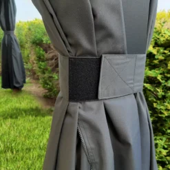 Palram - Canopia Dallas Grey Polyester (PES) Gazebo Curtain, Pack Of 4 (L)2120mm (W)4090mm -Garden - Landscaping Store palram canopia dallas grey polyester pes gazebo curtain pack of 4 l 2120mm w 4090mm7290108602678 02i