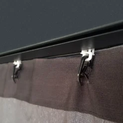 Palram - Canopia Dallas Grey Polyester (PES) Gazebo Curtain, Pack Of 4 (L)2120mm (W)4090mm -Garden - Landscaping Store palram canopia dallas grey polyester pes gazebo curtain pack of 4 l 2120mm w 4090mm7290108602678 04i