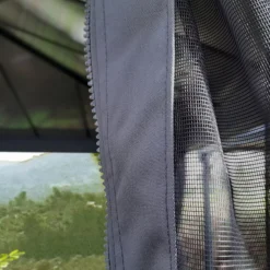 Palram - Canopia Dallas Grey Polyester (PES) Gazebo Netting, Pack Of 4 (L)2120mm (W)4090mm -Garden - Landscaping Store palram canopia dallas grey polyester pes gazebo netting pack of 4 l 2120mm w 4090mm7290108602685 03i