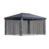 Palram - Canopia Dallas Grey Polyester (PES) Gazebo Netting, Pack Of 4 (L)2120mm (W)4400mm 2 Palram - Canopia Dallas Grey Polyester (PES) Gazebo Netting, Pack Of 4 (L)2120mm (W)4400mm -Garden - Landscaping Store palram canopia dallas grey polyester pes gazebo netting pack of 4 l 2120mm w 4400mm7290108602708 01c