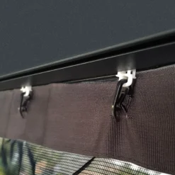 Palram - Canopia Dallas Grey Polyester (PES) Gazebo Netting, Pack Of 4 (L)2120mm (W)4400mm -Garden - Landscaping Store palram canopia dallas grey polyester pes gazebo netting pack of 4 l 2120mm w 4400mm7290108602708 02i