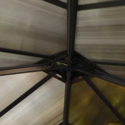 Palram - Canopia Ledro Grey Rectangular Gazebo, (W)4.3m (D)2.96m - Assembly Required -Garden - Landscaping Store palram canopia ledro grey rectangular gazebo w 4 3m d 2 96m assembly required7290108139648 07i bq