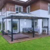 Palram - Canopia Martinique Grey Rectangular Gazebo, (W)4.93m (D)3.59m - Assembly Required -Garden - Landscaping Store palram canopia martinique grey rectangular gazebo w 4 93m d 3 59m assembly required7290108136234 01i bq