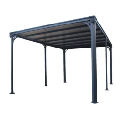 Palram - Canopia Milano Grey Rectangular Gazebo, (W)4.26m (D)3.09m - Assembly Required 12 Palram - Canopia Milano Grey Rectangular Gazebo, (W)4.26m (D)3.09m - Assembly Required -Garden - Landscaping Store palram canopia milano grey rectangular gazebo w 4 26m d 3 09m assembly required7290108136241 01c bq