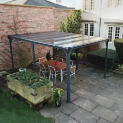 Palram - Canopia Milano Grey Rectangular Gazebo, (W)4.26m (D)3.09m - Assembly Required 13 Palram - Canopia Milano Grey Rectangular Gazebo, (W)4.26m (D)3.09m - Assembly Required -Garden - Landscaping Store palram canopia milano grey rectangular gazebo w 4 26m d 3 09m assembly required7290108136241 02i bq