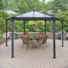 Palram - Canopia Monaco Grey Hexagonal Gazebo, (W)4.5m (D)3.9m - Assembly Required 2 Palram - Canopia Monaco Grey Hexagonal Gazebo, (W)4.5m (D)3.9m - Assembly Required -Garden - Landscaping Store palram canopia monaco grey hexagonal gazebo w 4 5m d 3 9m assembly required7290108130232 01i bq