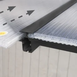 Palram - Canopia Olympia Grey Non-retractable Awning, (L)4.25m (H)3.05m (W)2.95m -Garden - Landscaping Store palram canopia olympia grey non retractable awning l 4 25m h 3 05m w 2 95m7290108133981 05i bq