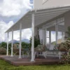 Palram - Canopia Olympia White Non-retractable Awning, (L)7.39m (H)3.05m (W)2.95m -Garden - Landscaping Store palram canopia olympia white non retractable awning l 7 39m h 3 05m w 2 95m7290108134322 01i bq