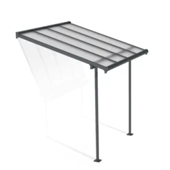 Palram - Canopia Sierra Grey Non-retractable Awning, (L)2.25m (H)3m (W)2.28m -Garden - Landscaping Store palram canopia sierra grey non retractable awning l 2 25m h 3m w 2 28m7290108131307 01c bq