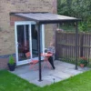 Palram - Canopia Sierra Grey Non-retractable Awning, (L)2.25m (H)3m (W)2.28m -Garden - Landscaping Store palram canopia sierra grey non retractable awning l 2 25m h 3m w 2 28m7290108131307 01i bq