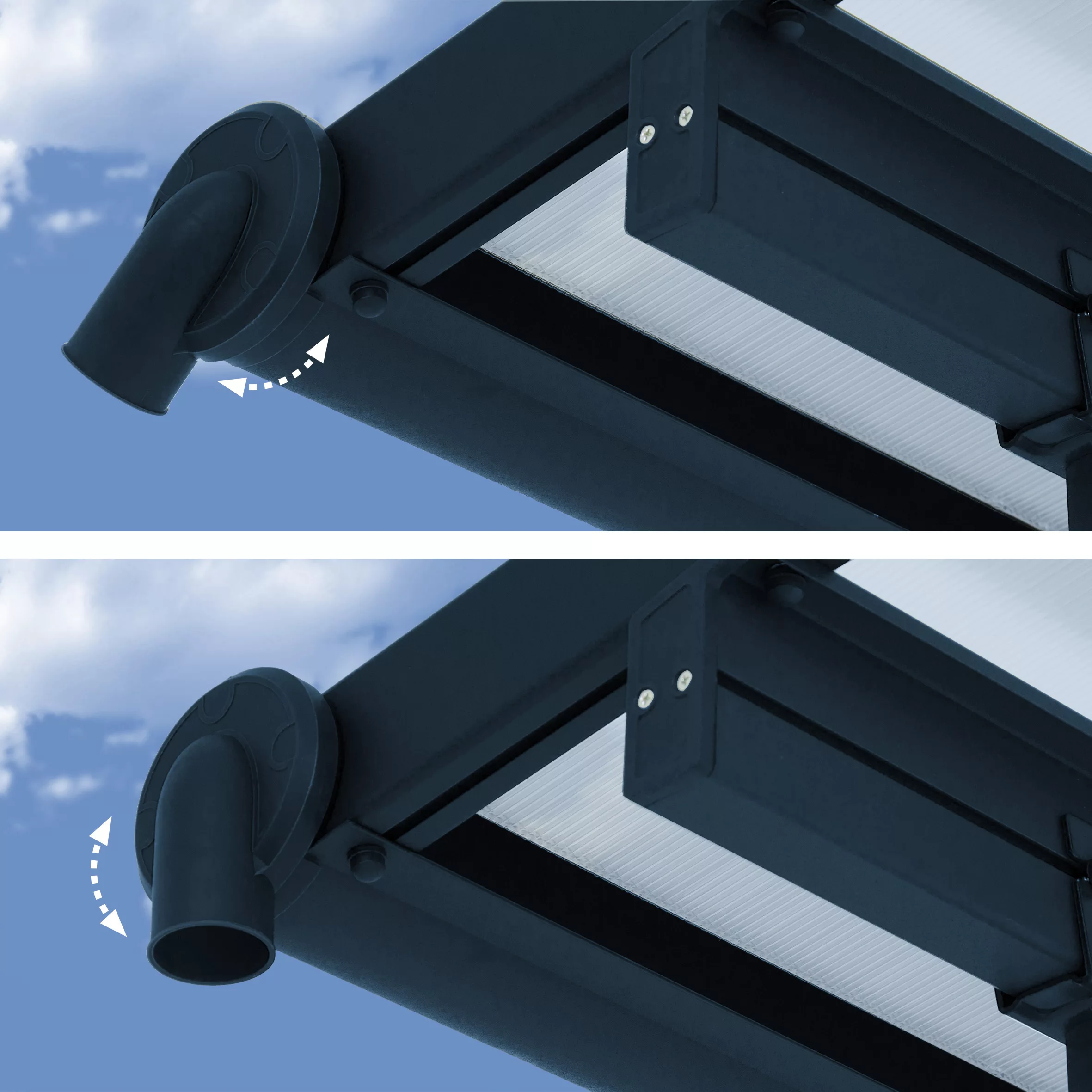 Palram - Canopia Sierra Grey Non-retractable Awning, (L)4.34m (H)3.05m (W)2.99m 5 Palram - Canopia Sierra Grey Non-retractable Awning, (L)4.34m (H)3.05m (W)2.99m - Image 3