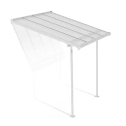 Palram - Canopia Sierra White Non-retractable Awning, (L)2.25m (H)3m (W)2.25m -Garden - Landscaping Store palram canopia sierra white non retractable awning l 2 25m h 3m w 2 25m7290108131314 01c bq