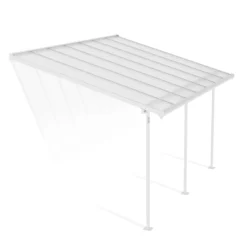 Palram - Canopia Sierra White Non-retractable Awning, (L)4.34m (H)3.05m (W)2.99m -Garden - Landscaping Store palram canopia sierra white non retractable awning l 4 34m h 3 05m w 2 99m7290108130287 01c bq