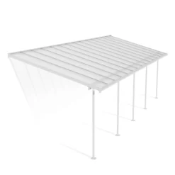 Palram - Canopia Sierra White Non-retractable Awning, (L)8.6m (H)3.05m (W)2.95m -Garden - Landscaping Store palram canopia sierra white non retractable awning l 8 6m h 3 05m w 2 95m7290108130560 01c bq
