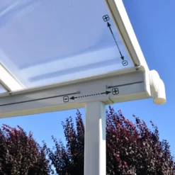 Palram - Canopia Sierra White Non-retractable Awning, (L)8.6m (H)3.05m (W)2.95m -Garden - Landscaping Store palram canopia sierra white non retractable awning l 8 6m h 3 05m w 2 95m7290108130560 05i bq