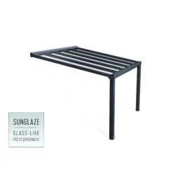 Palram - Canopia Stockholm Grey Non-retractable Awning, (L)3.7m (H)3.24m (W)3.41m -Garden - Landscaping Store palram canopia stockholm grey non retractable awning l 3 7m h 3 24m w 3 41m7290108602517 01c bq