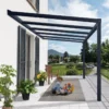 Palram - Canopia Stockholm Grey Non-retractable Awning, (L)3.7m (H)3.24m (W)3.41m -Garden - Landscaping Store palram canopia stockholm grey non retractable awning l 3 7m h 3 24m w 3 41m7290108602517 01i bq
