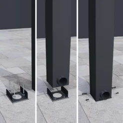 Palram - Canopia Stockholm Grey Non-retractable Awning, (L)3.7m (H)3.24m (W)3.41m -Garden - Landscaping Store palram canopia stockholm grey non retractable awning l 3 7m h 3 24m w 3 41m7290108602517 04i bq