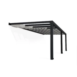 Palram - Canopia Stockholm Grey Non-retractable Awning, (L)7.32m (H)3.24m (W)3.41m -Garden - Landscaping Store palram canopia stockholm grey non retractable awning l 7 32m h 3 24m w 3 41m7290108602548 02c bq