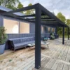 Palram - Canopia Stockholm Grey Non-retractable Awning, (L)7.32m (H)3.24m (W)3.41m -Garden - Landscaping Store palram canopia stockholm grey non retractable awning l 7 32m h 3 24m w 3 41m7290108602548 02i