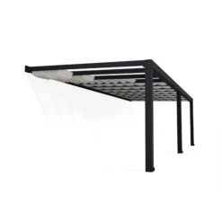 Palram - Canopia Stockholm Grey Non-retractable Awning, (L)8.05m (H)3.24m (W)3.41m -Garden - Landscaping Store palram canopia stockholm grey non retractable awning l 8 05m h 3 24m w 3 41m7290108602555 02c bq