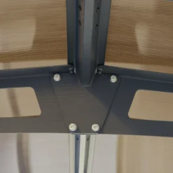 Palram - Canopia Tucson Grey Rectangular Gazebo, (W)4.3m (D)3.59m - Assembly Required -Garden - Landscaping Store palram canopia tucson grey rectangular gazebo w 4 3m d 3 59m assembly required7290108601633 03i bq