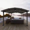 Palram - Canopia Tucson Grey Rectangular Gazebo, (W)5.02m (D)3.59m - Assembly Required -Garden - Landscaping Store palram canopia tucson grey rectangular gazebo w 5 02m d 3 59m assembly required7290108601626 01i bq
