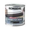 Ronseal Black Satin Doorstep Paint, 250ml -Garden - Landscaping Store ronseal black satin doorstep paint 250ml5010214866595 08c bq