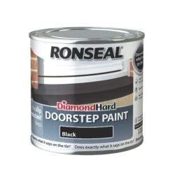 Ronseal Black Satin Doorstep Paint, 250ml