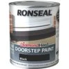 Ronseal Black Satinwood Doorstep Paint, 750ml -Garden - Landscaping Store ronseal black satinwood doorstep paint 750ml5010214862573 08c bq