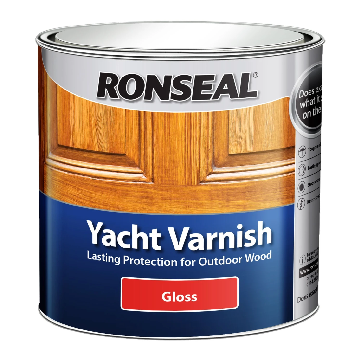 Ronseal Clear Gloss Wood Varnish, 2.5L 3 Ronseal Clear Gloss Wood Varnish, 2.5L