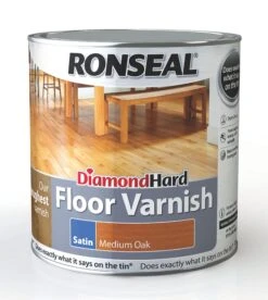 Ronseal Diamond Hard Medium Oak Satin Floor Wood Varnish, 2.5L -Garden - Landscaping Store ronseal diamond hard medium oak satin floor wood varnish 2 5l5010214834266 08c bq