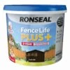 Ronseal Fence Life Plus Dark Oak Matt Fence & Shed Treatment, 9L -Garden - Landscaping Store ronseal fence life plus dark oak matt fence shed treatment 9l5010214876341 08c bq