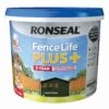 Ronseal Fence Life Plus Forest Green Matt Fence & Shed Treatment, 9L -Garden - Landscaping Store ronseal fence life plus forest green matt fence shed treatment 9l5010214876365 08c bq