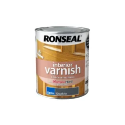 Ronseal Interior Graphite Satin Varnish, 750ml -Garden - Landscaping Store ronseal interior graphite satin varnish 750ml5010214894222 08c bq