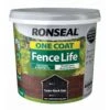 Ronseal One Coat Fence Life Tudor Black Oak Matt Fence & Shed Treatment, 5L -Garden - Landscaping Store ronseal one coat fence life tudor black oak matt fence shed treatment 5l5010214882939 08c bq